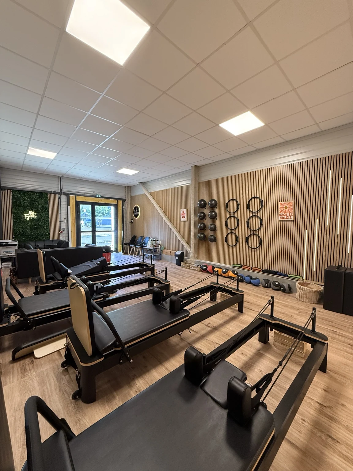 Les quatre Reformer du studio Fit’Active à Mazamet